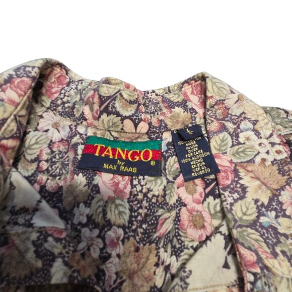 Vintage Tango by Max Raab Short Sleeve Button Up Shirt Floral - Picture 9 of 10